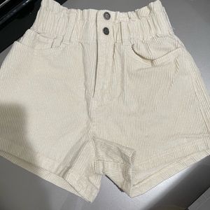 Hollister Corduroy Paperbag Shorts